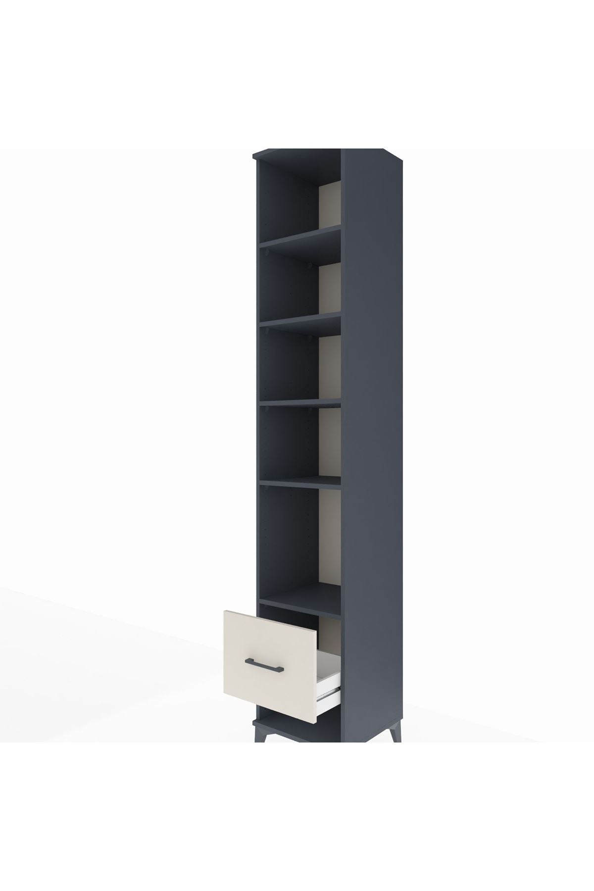 Hyperion Dolap 5 Raflı Tek Çekmeceli 44x44x243 - S64M088V4B