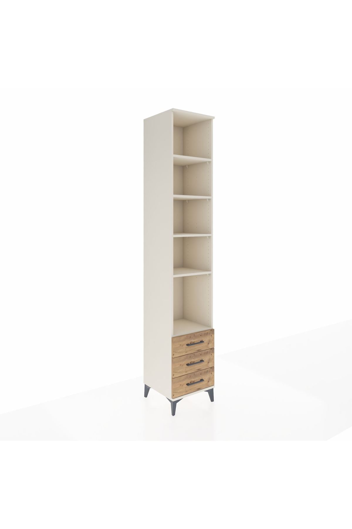 Hyperion Dolap 5 Raflı 3 Çekmeceli 44x44x243 - S64M090V3B
