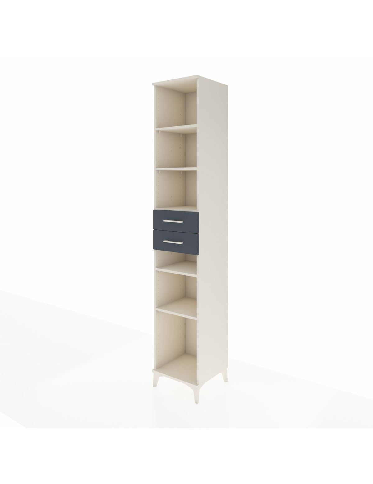 Hyperion Dolap 5 Raflı 2 Çekmeceli 44x44x243 - S64M093V2B