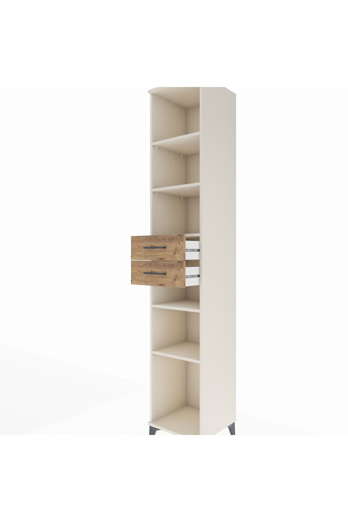 Hyperion Dolap 5 Raflı 2 Çekmeceli 44x44x243 - S64M093V3B