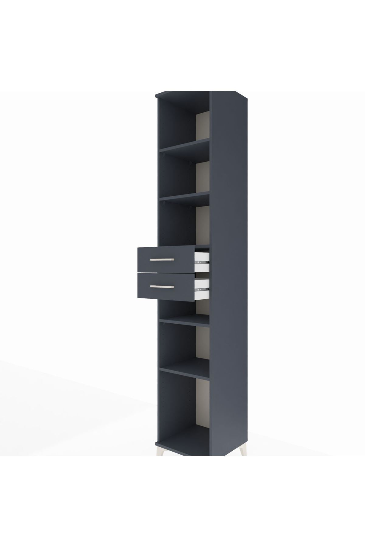 Hyperion Dolap 5 Raflı 2 Çekmeceli 44x44x243 - S64M093V5B