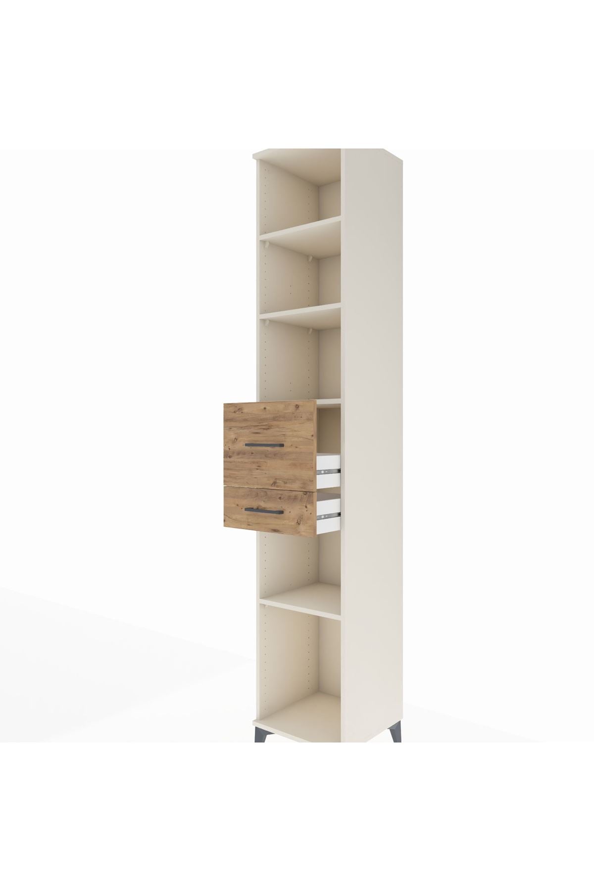 Hyperion Dolap 4 Raflı 2 Çekmeceli 44x44x243 - S64M094V3B