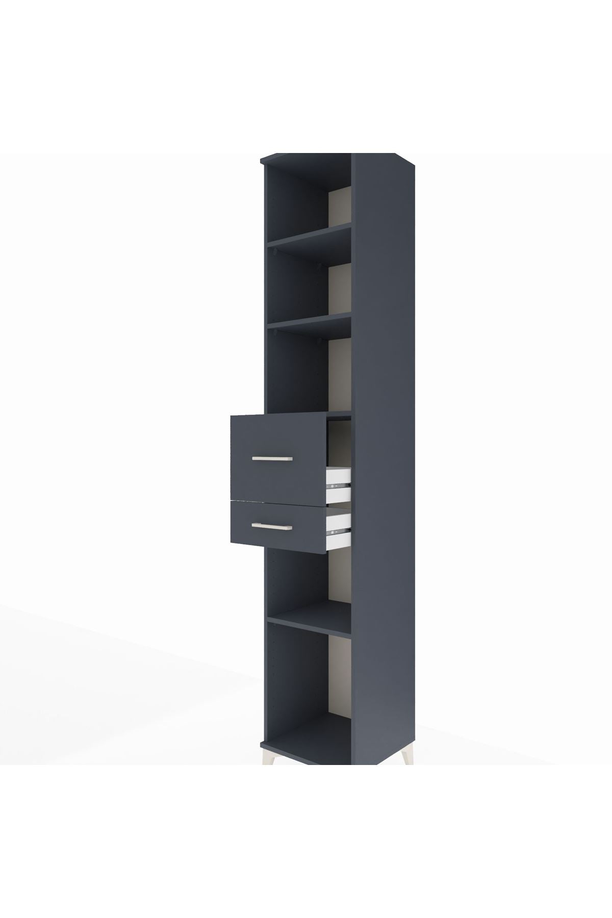 Hyperion Dolap 4 Raflı 2 Çekmeceli 44x44x243 - S64M094V5B