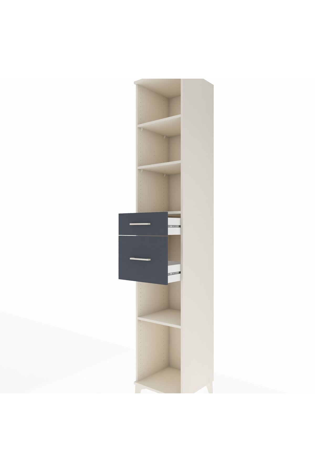 Hyperion Dolap 4 Raflı 2 Çekmeceli 44x44x243 - S64M095V2B