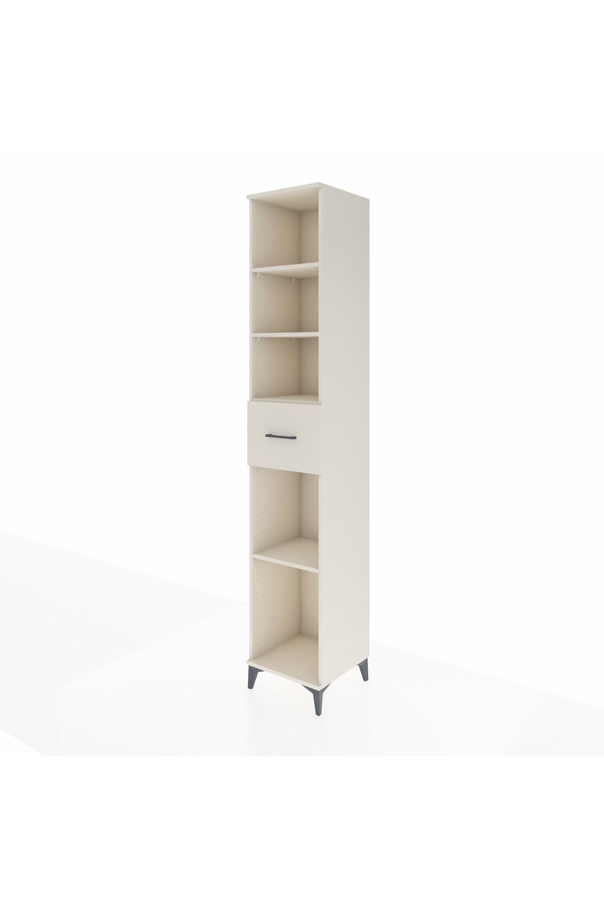 Hyperion Dolap 4 Raflı Tek Çekmeceli 44x44x243 - S64M096V1B