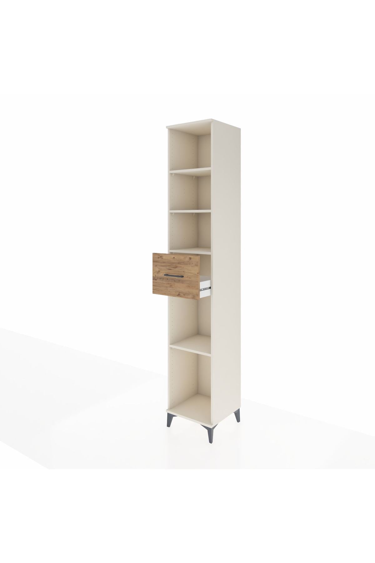 Hyperion Dolap 4 Raflı Tek Çekmeceli 44x44x243 - S64M096V3B