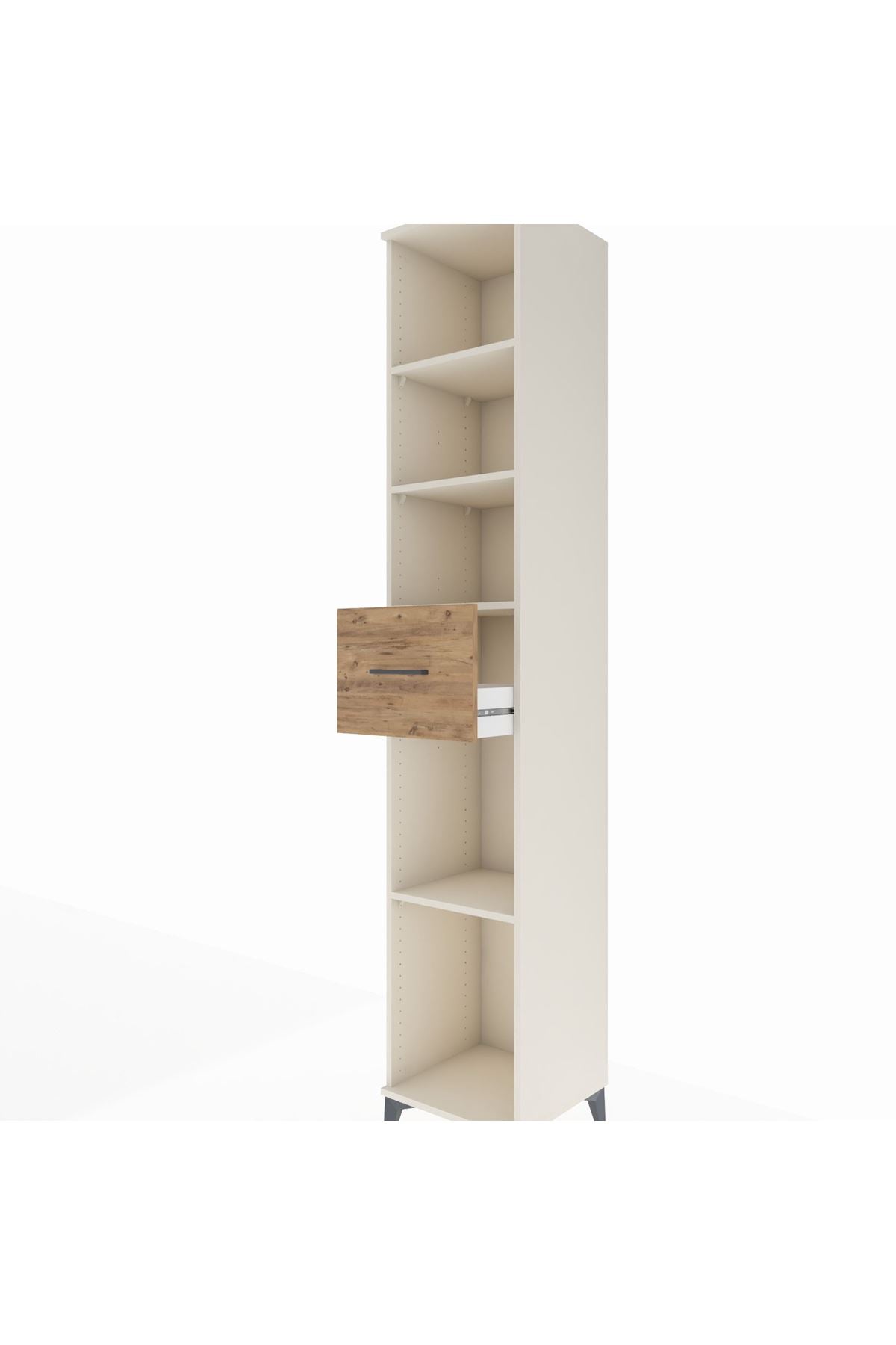 Hyperion Dolap 4 Raflı Tek Çekmeceli 44x44x243 - S64M096V3B