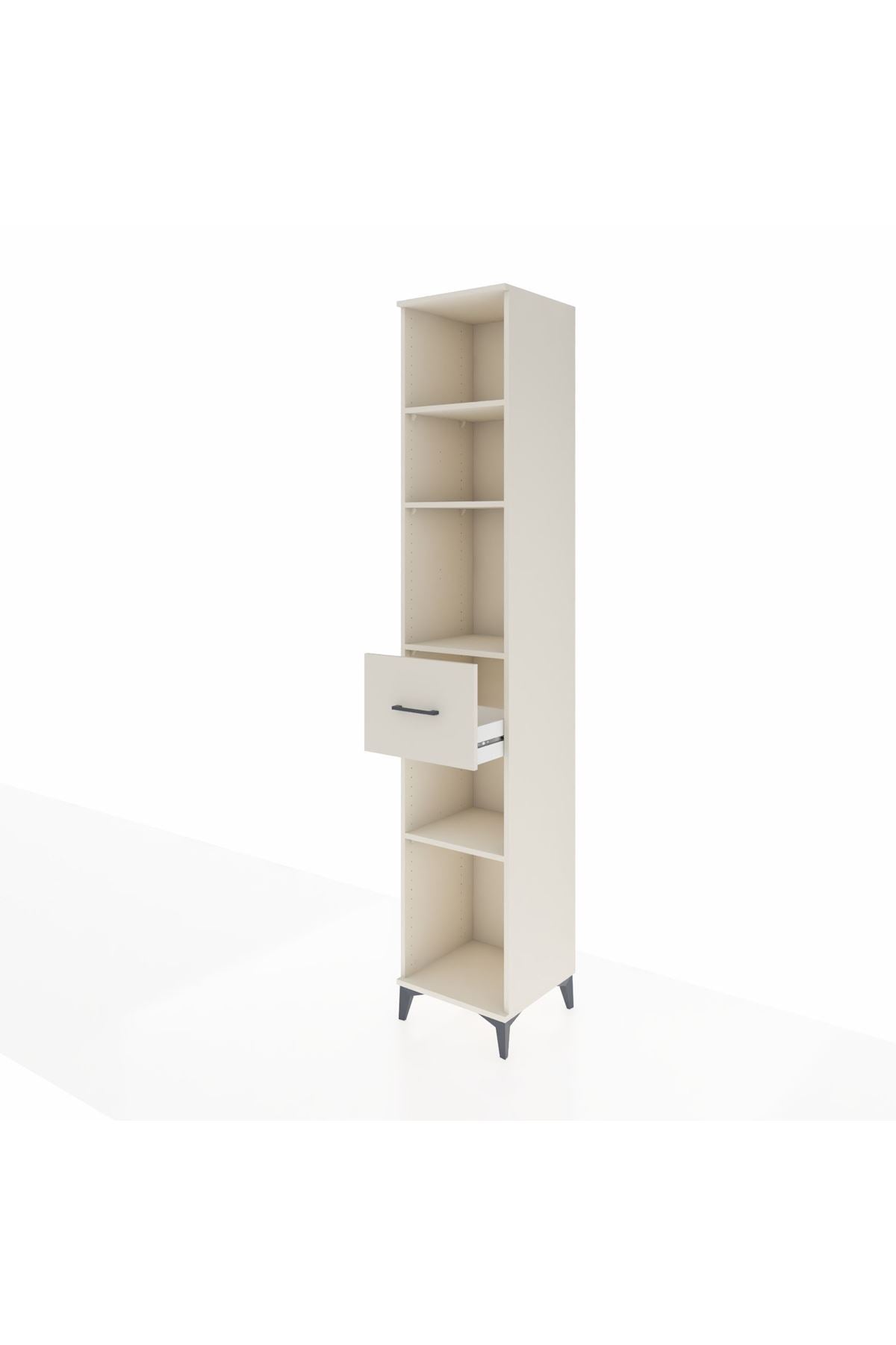 Hyperion Dolap 4 Raflı Tek Çekmeceli 44x44x243 - S64M097V1B
