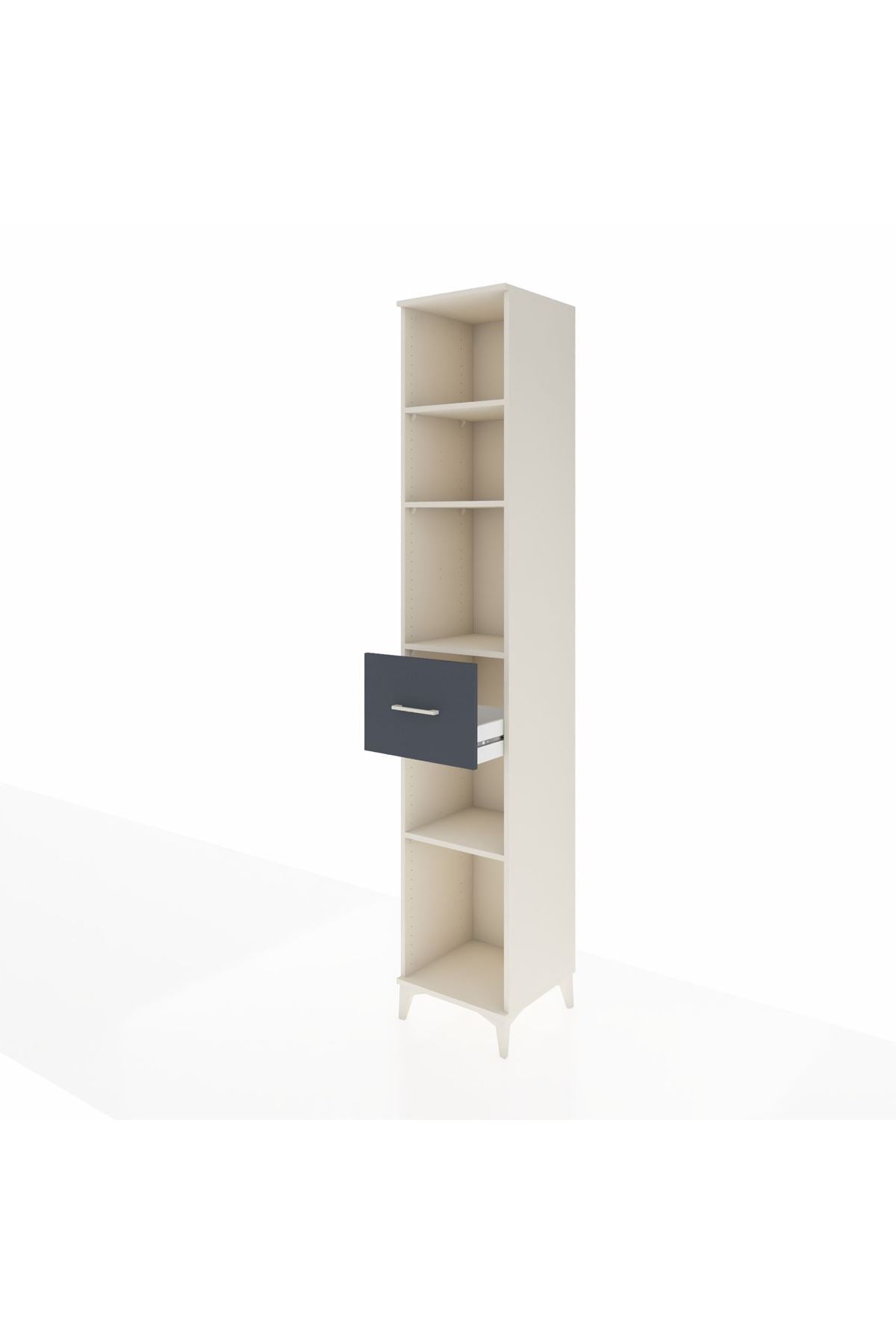 Hyperion Dolap 4 Raflı Tek Çekmeceli 44x44x243 - S64M097V2B