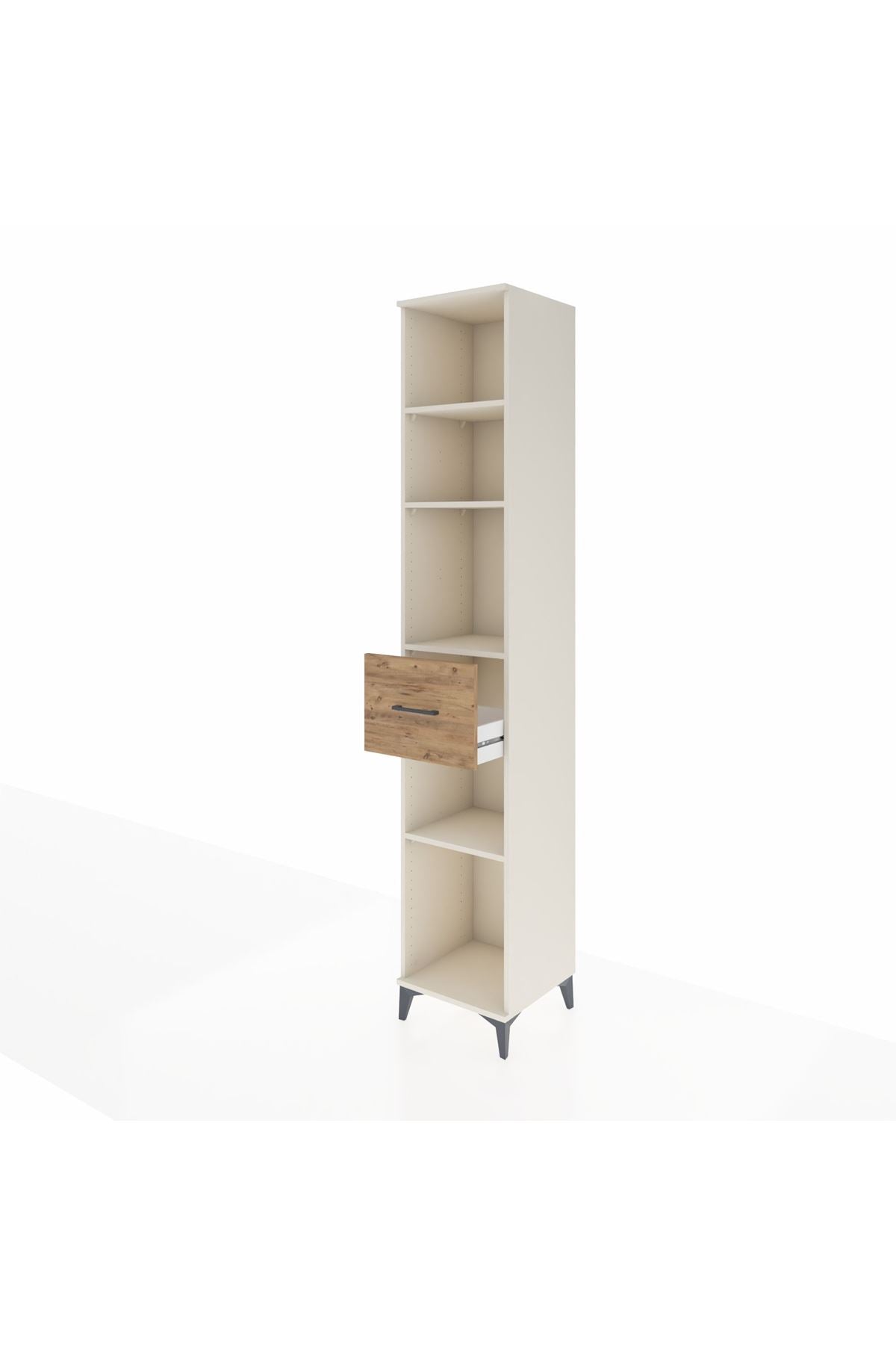 Hyperion Dolap 4 Raflı Tek Çekmeceli 44x44x243 - S64M097V3B