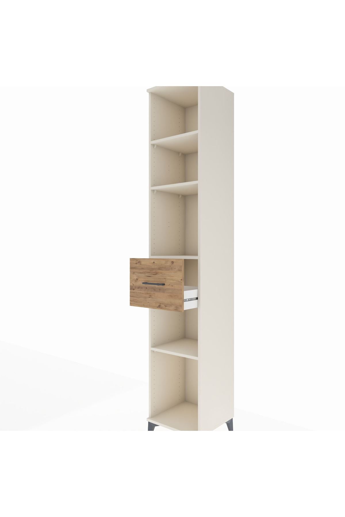 Hyperion Dolap 4 Raflı Tek Çekmeceli 44x44x243 - S64M097V3B
