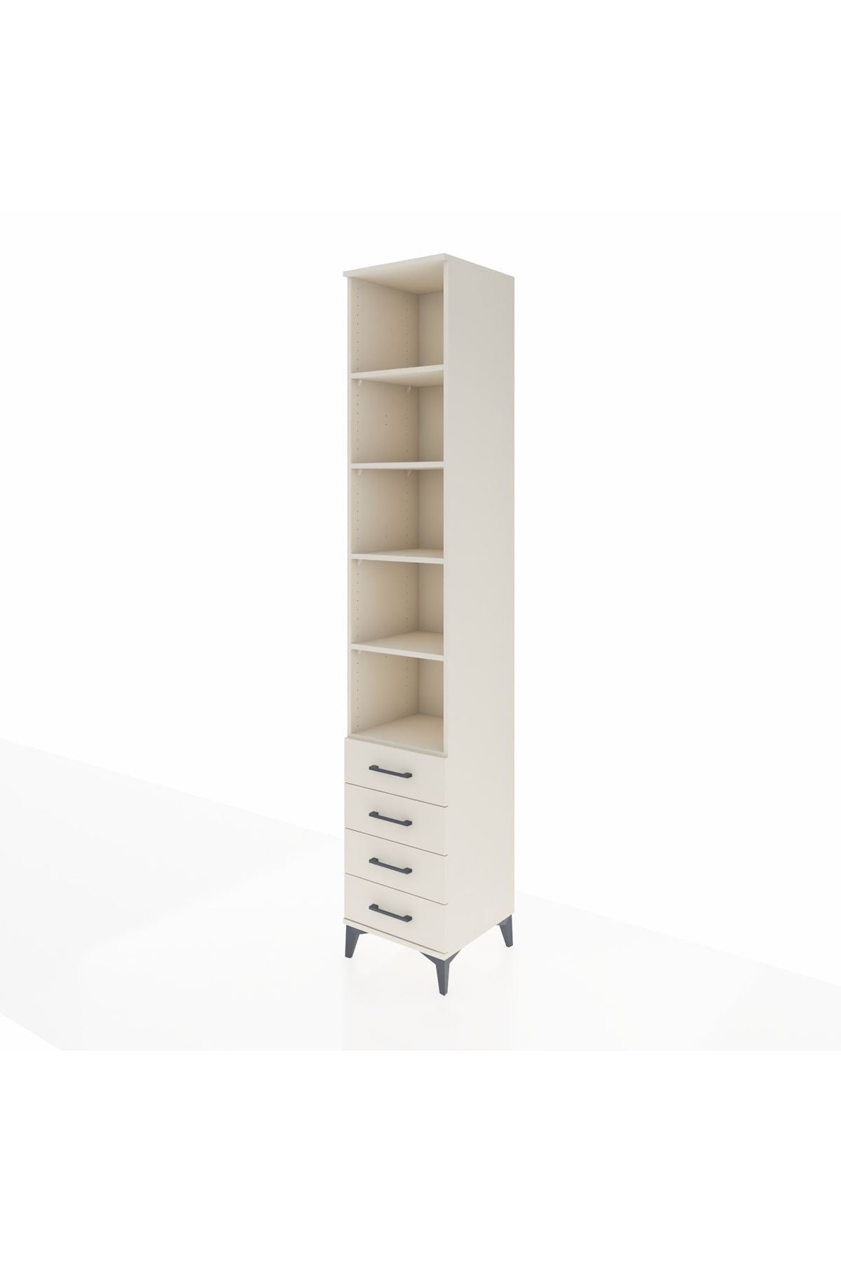 Hyperion Dolap 5 Raflı 4 Çekmeceli 44x44x243 - S64M098V1B