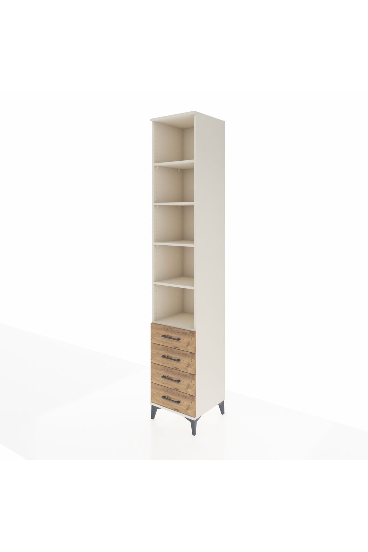 Hyperion Dolap 5 Raflı 4 Çekmeceli 44x44x243 - S64M098V3B