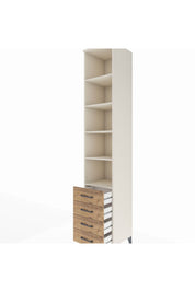 Hyperion Dolap 5 Raflı 4 Çekmeceli 44x44x243 - S64M098V3B