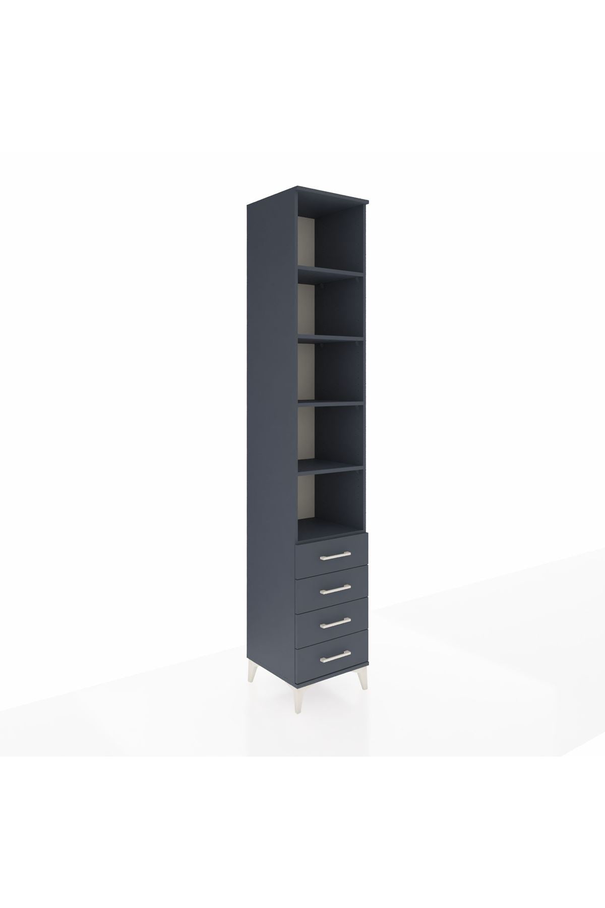 Hyperion Dolap 5 Raflı 4 Çekmeceli 44x44x243 - S64M098V5B