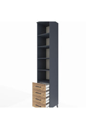 Hyperion Dolap 5 Raflı 4 Çekmeceli 44x44x243 - S64M098V6B