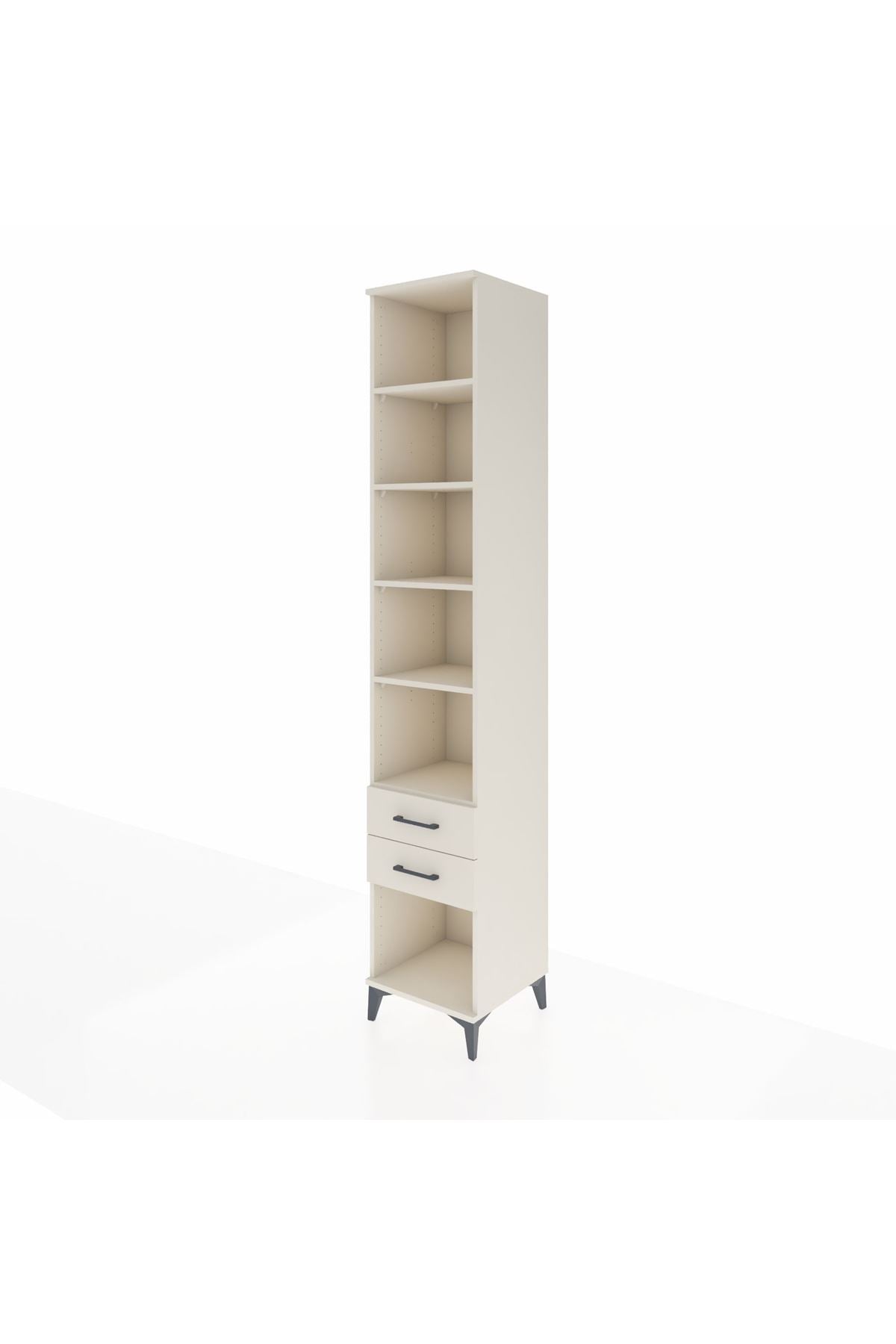 Hyperion Dolap 5 Raflı 2 Çekmeceli 44x44x243 - S64M099V1B