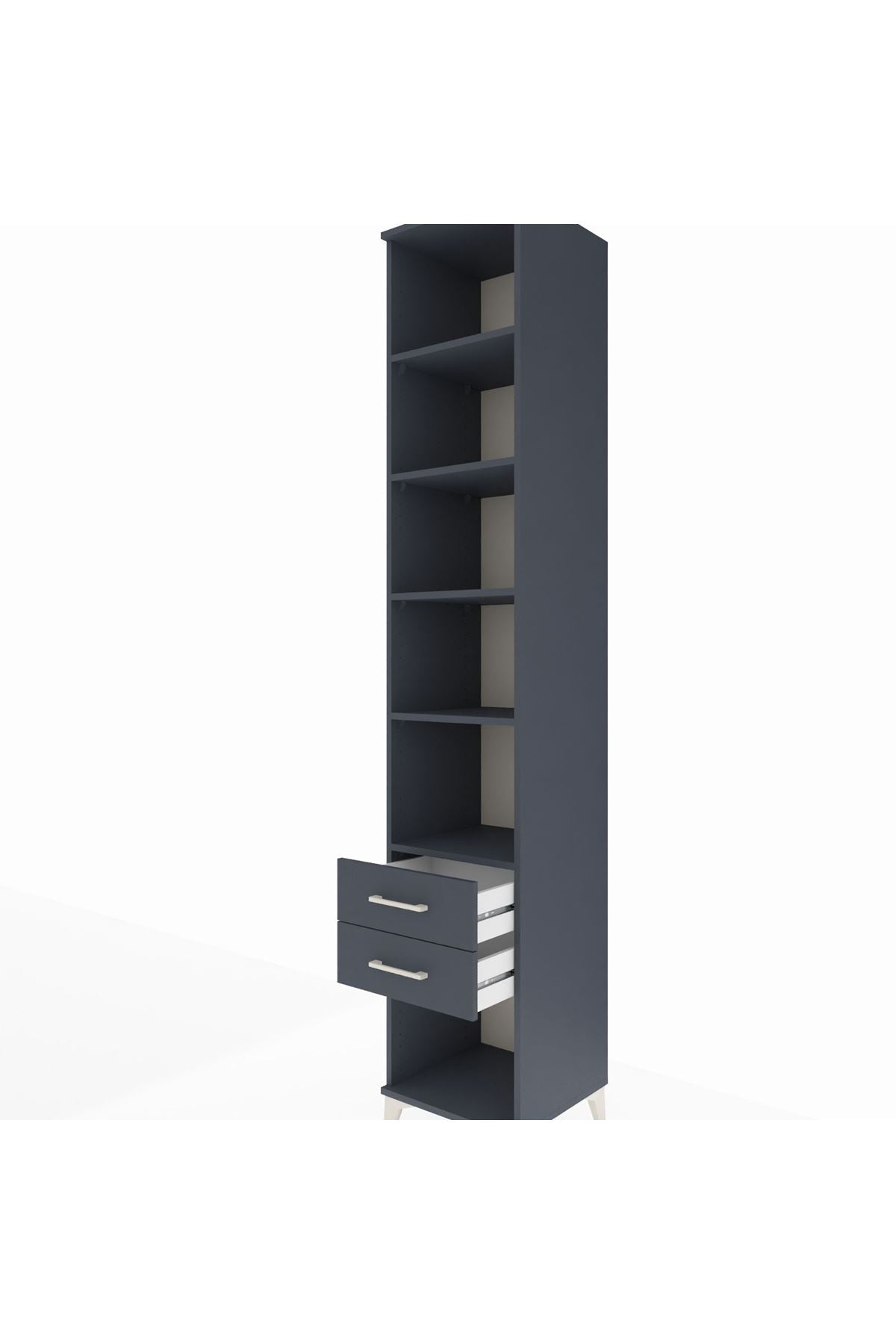 Hyperion Dolap 5 Raflı 2 Çekmeceli 44x44x243 - S64M099V5B
