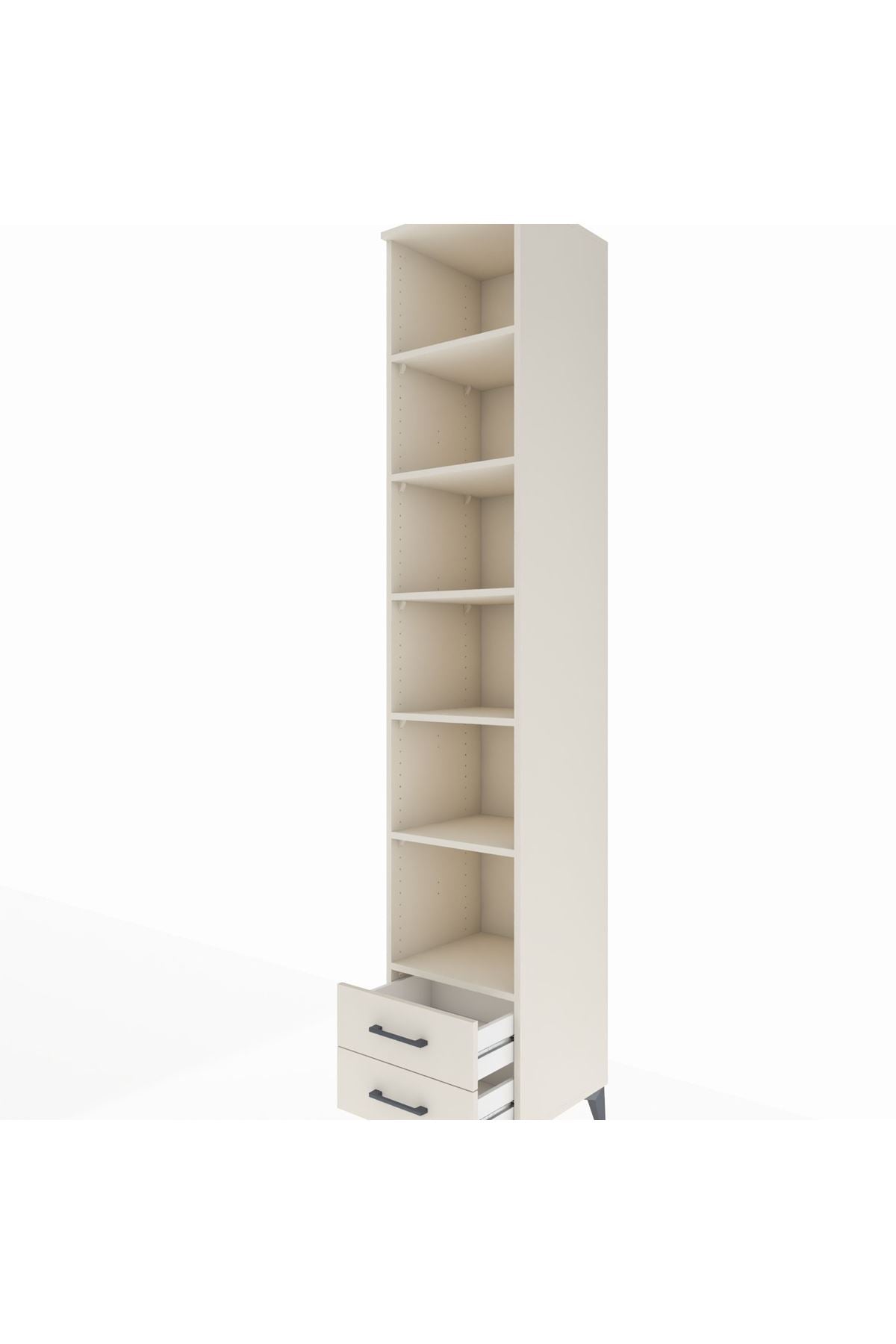 Hyperion Dolap 6 Raflı 2 Çekmeceli 44x44x243 - S64M100V1B