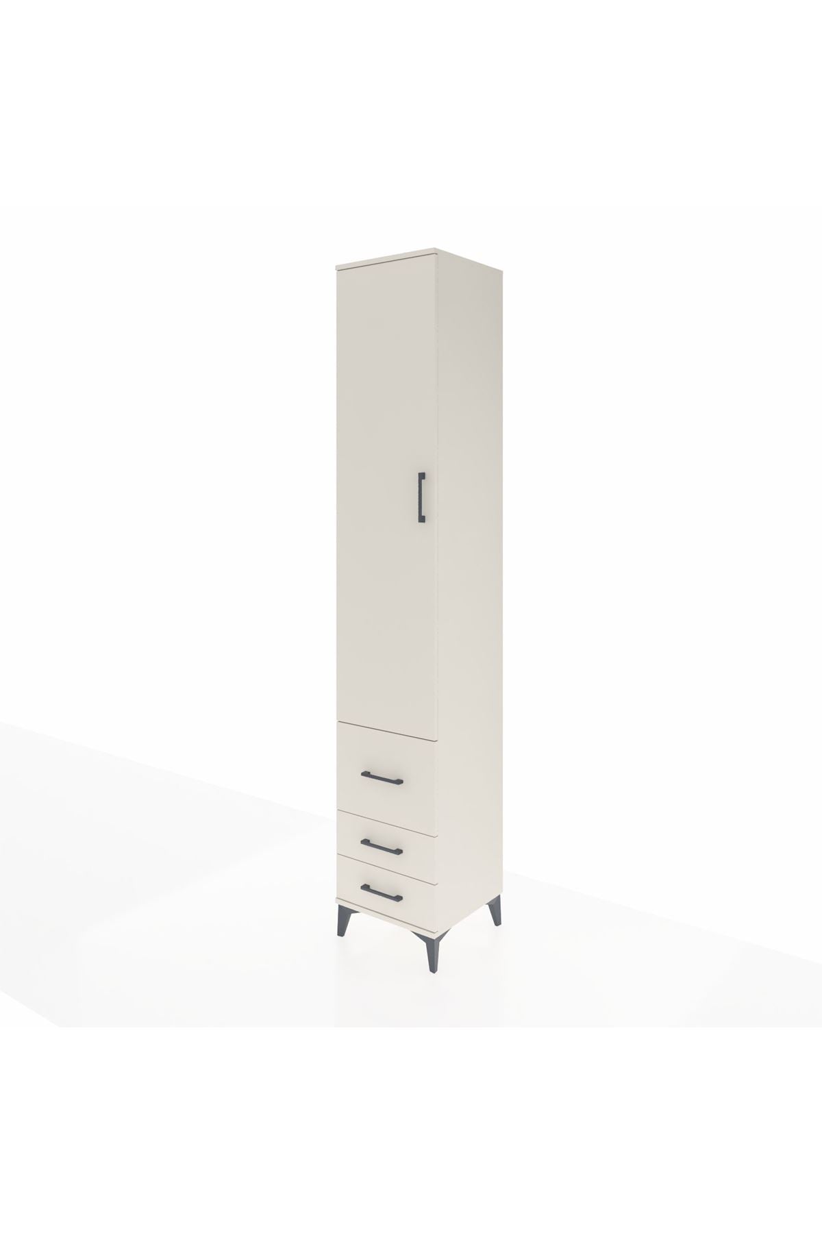 Hyperion Dolap 3 Raflı 3 Çekmeceli Tek Askılı 44x44x243 - S64M101V1B