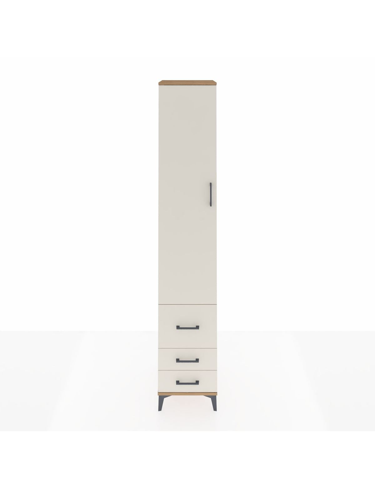 Hyperion Dolap 3 Raflı 3 Çekmeceli Tek Askılı 44x44x243 - S64M101V7B