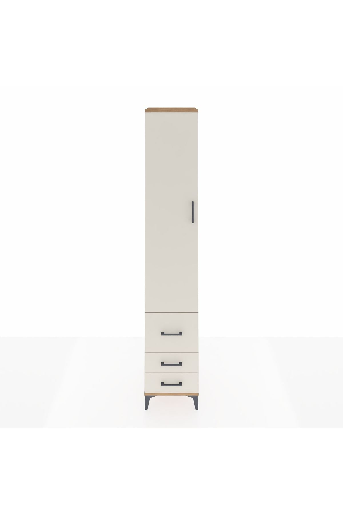Hyperion Dolap 3 Raflı 3 Çekmeceli Tek Askılı 44x44x243 - S64M101V7B