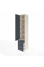 Hyperion Dolap 5 Raflı 3 Çekmeceli Tek Kapaklı 44x44x243 - S64M102V2B