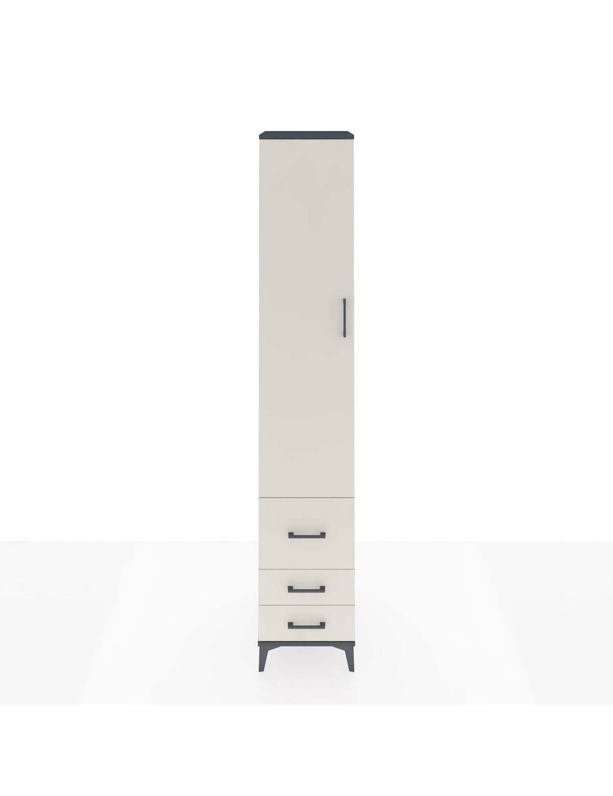 Hyperion Dolap 5 Raflı 3 Çekmeceli Tek Kapaklı 44x44x243 - S64M102V4B