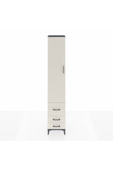 Hyperion Dolap 5 Raflı 3 Çekmeceli Tek Kapaklı 44x44x243