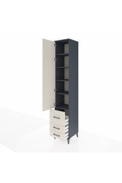 Hyperion Dolap 5 Raflı 3 Çekmeceli Tek Kapaklı 44x44x243 - S64M102V4B