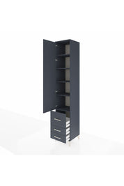 Hyperion Dolap 5 Raflı 3 Çekmeceli Tek Kapaklı 44x44x243 - S64M102V5B