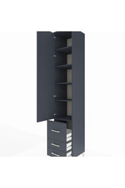Hyperion Dolap 5 Raflı 3 Çekmeceli Tek Kapaklı 44x44x243 - S64M102V5B