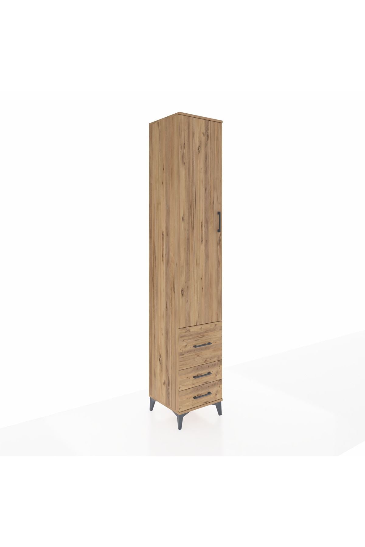 Hyperion Dolap 5 Raflı 3 Çekmeceli Tek Kapaklı 44x44x243 - S64M102V9B