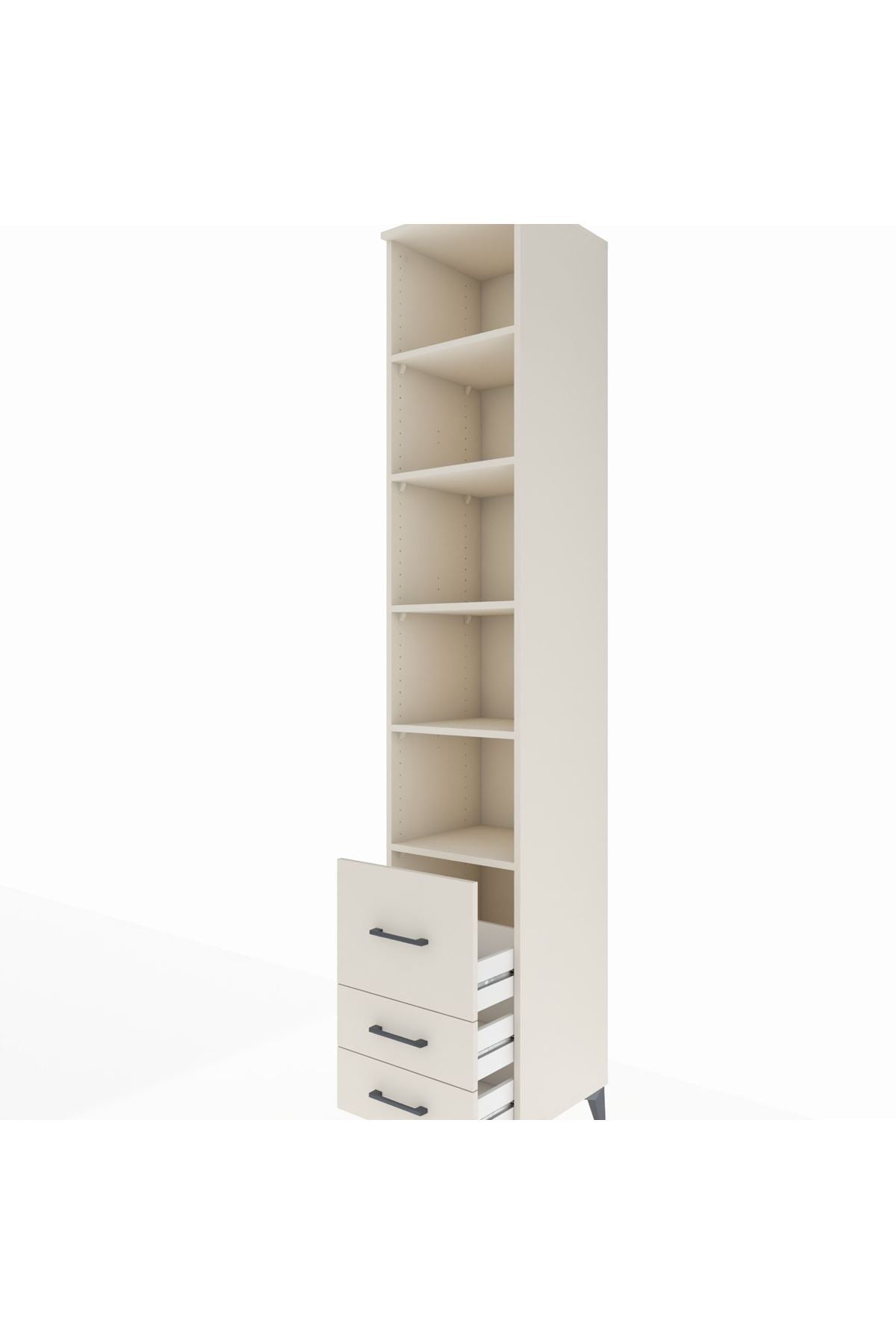 Hyperion Dolap 5 Raflı 3 Çekmeceli 44x44x243 - S64M103V1B