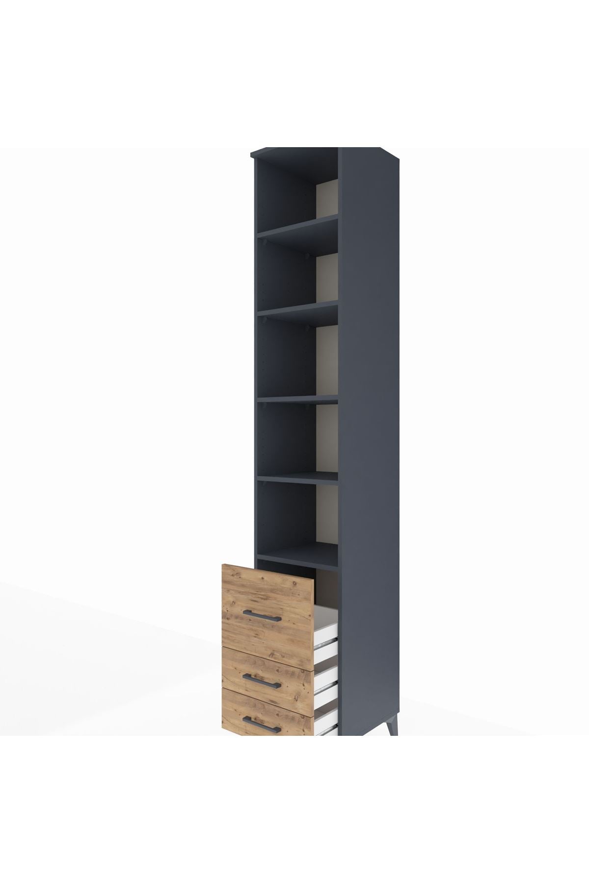 Hyperion Dolap 5 Raflı 3 Çekmeceli 44x44x243 - S64M103V6B