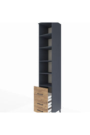 Hyperion Dolap 5 Raflı 3 Çekmeceli 44x44x243 - S64M103V6B