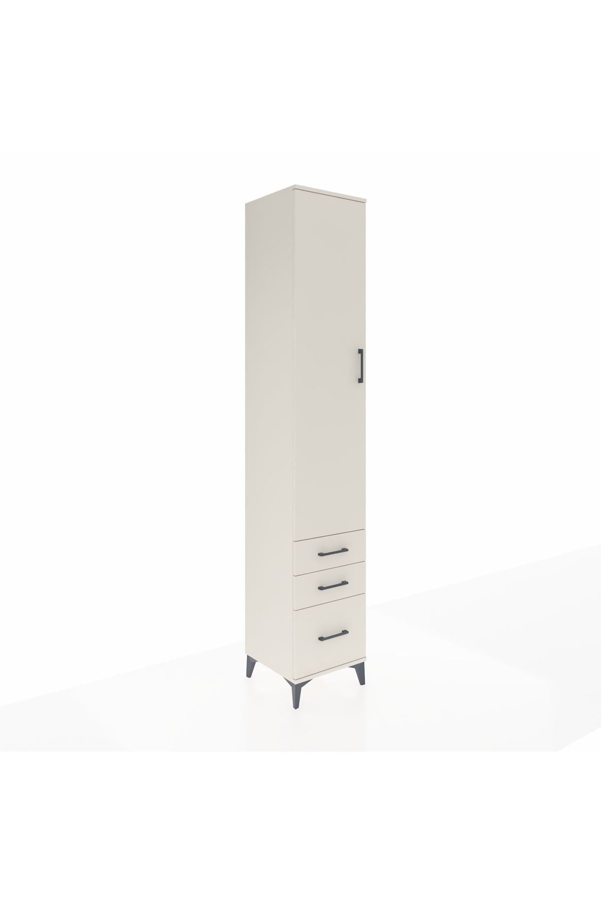 Hyperion Dolap 3 Raflı 3 Çekmeceli Tek Askılı 44x44x243 - S64M104V1B