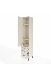 Hyperion Dolap 3 Raflı 3 Çekmeceli Tek Askılı 44x44x243 - S64M104V1B