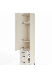 Hyperion Dolap 3 Raflı 3 Çekmeceli Tek Askılı 44x44x243 - S64M104V1B