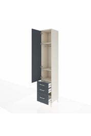 Hyperion Dolap 3 Raflı 3 Çekmeceli Tek Askılı 44x44x243 - S64M104V2B