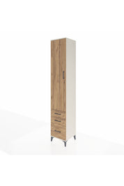 Hyperion Dolap 3 Raflı 3 Çekmeceli Tek Askılı 44x44x243 - S64M104V3B