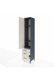 Hyperion Dolap 3 Raflı 3 Çekmeceli Tek Askılı 44x44x243 - S64M104V4B