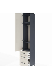 Hyperion Dolap 3 Raflı 3 Çekmeceli Tek Askılı 44x44x243 - S64M104V4B