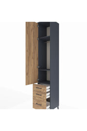 Hyperion Dolap 3 Raflı 3 Çekmeceli Tek Askılı 44x44x243 - S64M104V6B