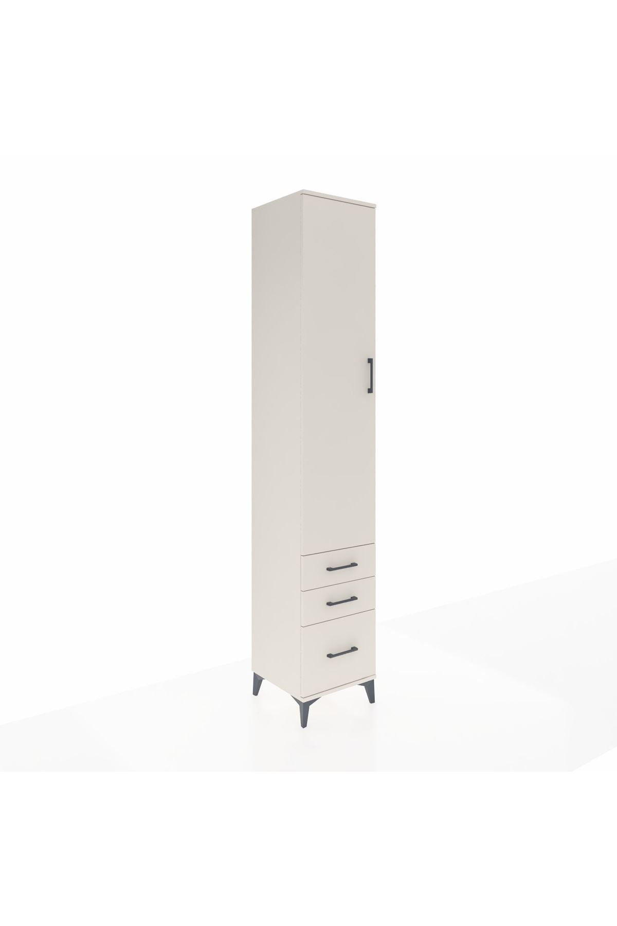 Hyperion Dolap 5 Raflı 3 Çekmeceli Tek Kapaklı 44x44x243 - S64M105V1B