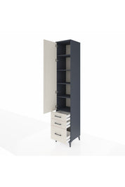 Hyperion Dolap 5 Raflı 3 Çekmeceli Tek Kapaklı 44x44x243 - S64M105V4B