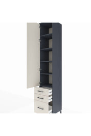 Hyperion Dolap 5 Raflı 3 Çekmeceli Tek Kapaklı 44x44x243 - S64M105V4B