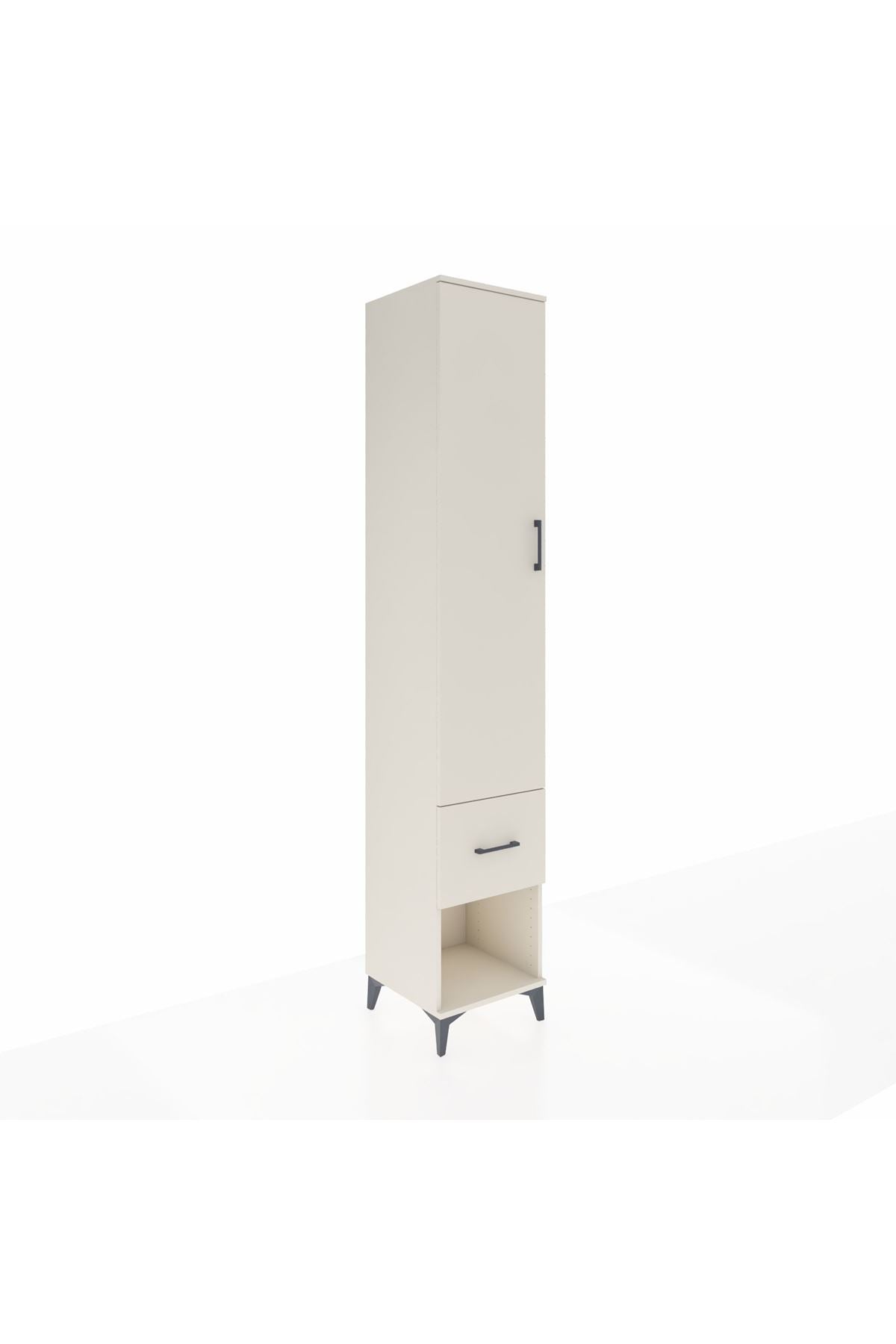 Hyperion Dolap 3 Raflı Tek Çekmeceli Tek Askılı 44x44x243 - S64M107V1B