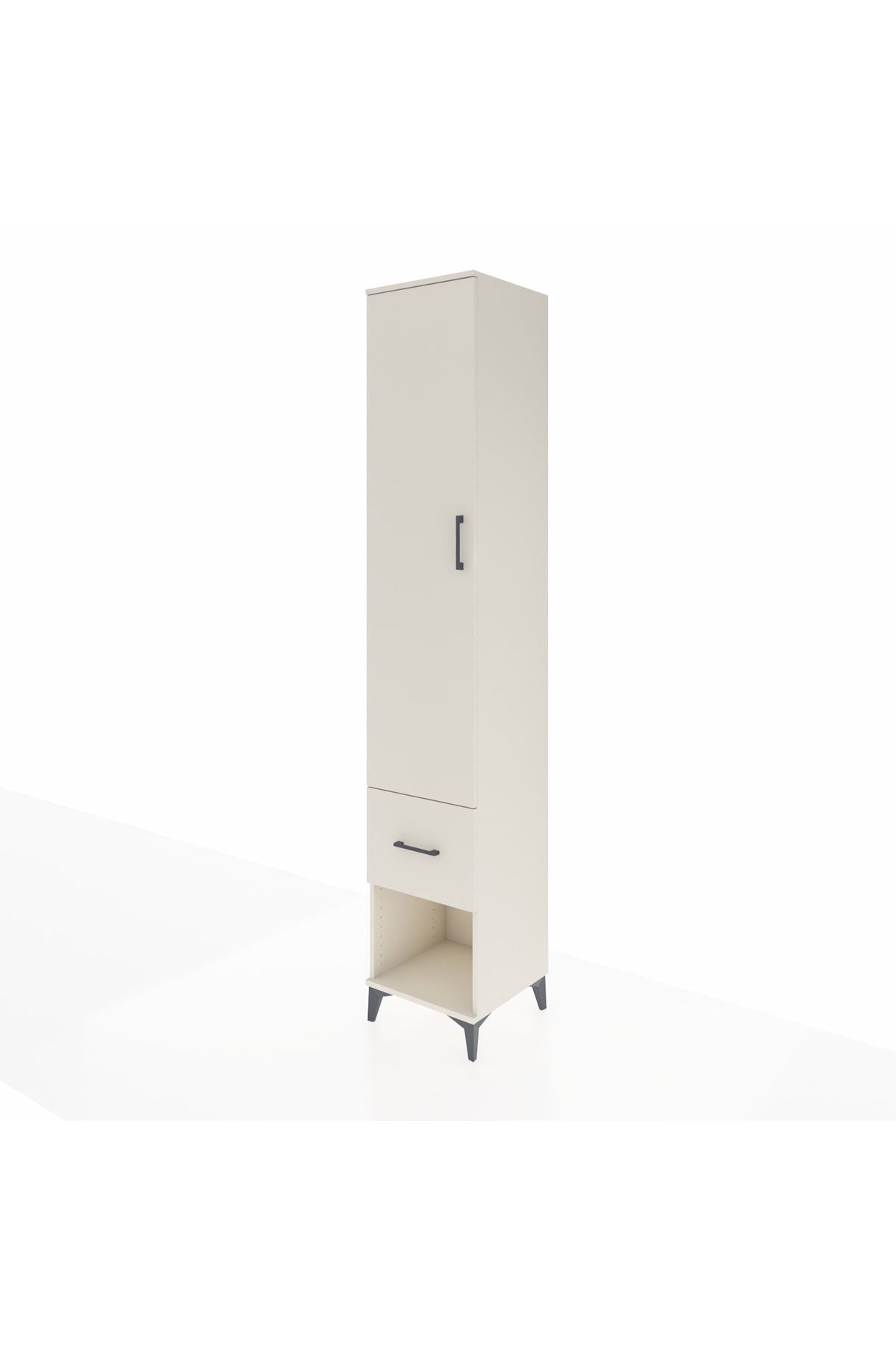 Hyperion Dolap 3 Raflı Tek Çekmeceli Tek Askılı 44x44x243 - S64M107V1B