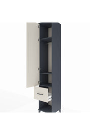 Hyperion Dolap 3 Raflı Tek Çekmeceli Tek Askılı 44x44x243 - S64M107V4B
